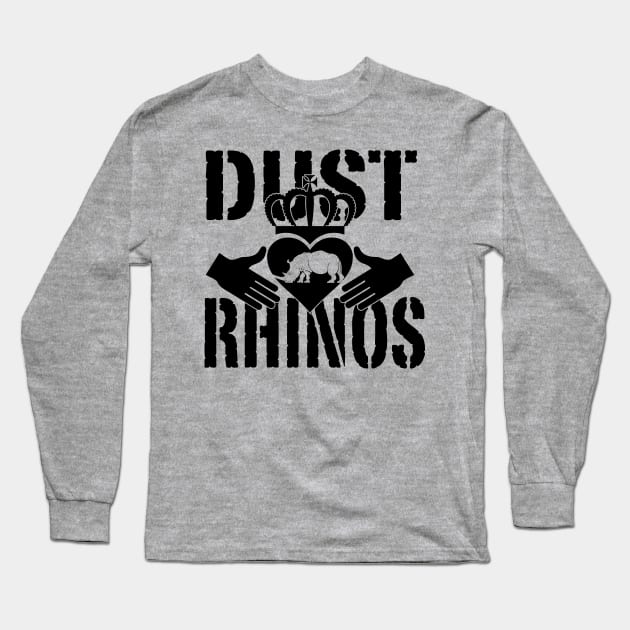 DR Claddagh Long Sleeve T-Shirt by Dust Rhinos Swag Store